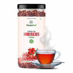 NeutraVed Hibiscus Tea 30g | Džiovintas saulėje Sabdariffa žiedas | Natūrali raudona spalva sirupams, kokteiliams ir nealkoholiniams kokteiliams| Daugkartinio naudojimo PET stiklainis, pakuotė 1-30g