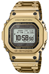 Casio pilnai metalinis MIP saulės energija maitinamas G-Shock GMW-BZ5000GD-9JF vyri&scaron;kas laikrodis, auksinis, ekranas, LCD, Bluetooth, radijo bangomis valdomas