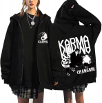 Stray kids KARMA Albumas STAR Užsegamas gobtuvas Džemperis Striukė Felix Hyunjin Bangchan Lee Know Seungmin IN Han Užtrauktuku užsegamas džemperis Striukė Small