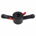 36x3mm Gnybtas Padangų Keitimo Įrankis Rato Balansavimo Staklės Greito Fiksavimo Stebulės Sparnuotoji Veržlė juoda