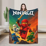 N-Ninjago Antklodė Super Mink&scaron;ta Spausdinta Pliau&scaron;inė Mesti Antklodė Berniukui Mergaitei Lauke Flanelinė Paklodė Lovos Užvalkalas 30x40in