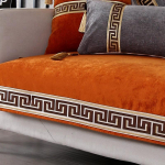 Auk&scaron;tos kokybės klasikinis storas &scaron;enilinis sofos rank&scaron;luostis, modernus mink&scaron;tas neslystantis sekcinis sofos užvalkalas Prabangūs vienspalviai sofos užvalkalai 70x70cm