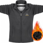 Vyri&scaron;ka poliarinio fliso striukė su pliusiniu aksomu, pastorinta, pavasariui ir rudeniui, &scaron;ilta, laisva, didelio dydžio poliarinio fliso striukė L