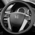 Juodas mikropluo&scaron;to odos automobilio vairo užvalkalas Honda Crosstour 2012 Pilot Odyssey Accord 8 2008-2015 Automobilio priedai Red Blue Thread