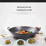 GOWKE 50cm Ypač storas ketaus wok