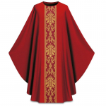 Helovino mados margintas chalato kostiumas Maldos vienuolio laisvas didelio dydžio scenos pasirodymų kostiumas One Size raudona