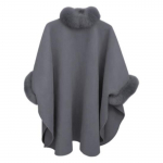 Moteri&scaron;kas žieminis apsiaustas &bdquo;Dolman&ldquo; rankovės storas skara laisvai stovi apykaklė vientisos spalvos dirbtinio kailio dekoras &scaron;iltas kasdieninis dėvėjimas darbas lauke pončas XL