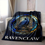 1 vnt. Ravenklo pledas Lengvas flanelės pledas Mesti pledą ant sofos, lovos, kelionėms, stovyklavimui, svetainės, biuro, sofos 130&times;150cm gray