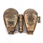 Antikvarinis R & J Beck Ltd London 1857 jūrinis rankinis žalvarinis žiūronas