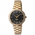 TIMEX UFC Kvarcinis 5 ATM Atsparus Vandeniui Mineralinis Juodas TW2V83100 Vyri&scaron;kas Laikrodis, Atsparus, Stiklas, Ciferblatas, [Autenti&scaron;kas] juoda