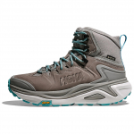 HOKA ONE ONE Kaha 3 Slip Resistant, Waterproof, And Breathable Mid top Mountaineering Hiking Shoes Women's Galaxy Gray 1162531-GCS 38.5