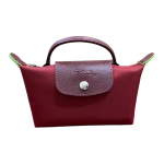 Longchamp Le Pliage Žalia rankena Odos apdaila Nailoninė koldūno formos rankinė Įprastos moteri&scaron;kos rankinės Granatų raudonumo 34175919P98 Basic Set (Bag)