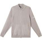Stone Island Susiuvinėta Stovimos Apykaklės Užtraukiama Ilgomis Rankovėmis Laisva Striukė Vyri&scaron;ka Striukė Pilka Balta K1S1551000-02S00FA-V0064 M