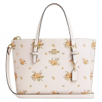Coach Molly 25 Gėlių ra&scaron;to grublėtos odos rankinė moteri&scaron;kos rankinės baltos CAL44-IMCAH Basic Set (Bag+Dust Bag)