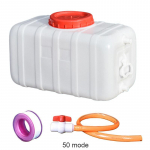 Plastikinis Kibiras Kvadratinis Kibiras Stačiakampis Vandens Bakas Horizontalus Laikymo Kibiras Automobilio Didelis Sutvirtintas Namų Ūkio Ypač Storas Bakas as the picture