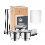 Kapsulė Nespresso Daugkartinė Nerūdijančio Plieno Užpildoma Kapsulė Crema Daugkartinis Užpildomas Kavos Filtras Nespresso Essenza Mini