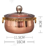 Gryvas varis, sustiprintas, restorano vieno kar&scaron;to puodo, vieno asmens, &scaron;abu, avienos, mažas varinis puodas