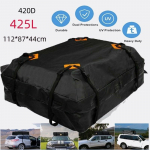 425L didelės talpos universalus kelioninis lagaminas automobilio stogo krep&scaron;ys lauko stovyklavimui automobilio stogo laikymo krep&scaron;ys 112 * 87 * 44cm