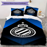 Club Brugge K V Ra&scaron;to Patalynės Komplektas Antklodės Užvalkalas Pagalvės Užvalkalas Namų Dekoras Gimtadienio Dovana (1 * antklodės užvalkalas + 2 * pagalvės užvalkalai be &scaron;erdies) 135x200cm