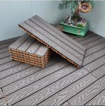 Lauko jungiamoji grindų danga, Lauko plastiko medienos grindys, Balkono vonios grindų kilimėlis, Ekologi&scaron;kas, Atsparus korozijai, Terasa be gegnių 30.00X60.00 cm / Wood-Plastic Composite / Wpc ruda