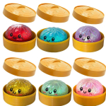 Mink&scaron;tas te&scaron;los koldūnas Dėžutė Blizgučiai Gliteno Apvalkalai Su Garintuvu Streso Mažinimo Žaislas Crazy Fun Mini Bao Bun Staigmena Mink&scaron;tukai