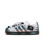 Adidas VL COURT 2.0 Neslystantys, atsparūs dilimui, žemi, riedlenčių batai, unisex, pilkai mėlyni JS3003(Team1065-) 42⅔ white