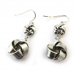 Les Tr&eacute;sors De Lily [N3721] - Boucles Cr&eacute;ateur 'Chor&eacute;graphie' argent&eacute; (g&eacute;om&eacute;triques) sidabras