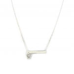 Les Tr&eacute;sors De Lily [N6966] - Collier Argent 'Identit&eacute;' papillons (rhodi&eacute;)