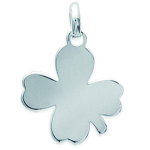 Les Tr&eacute;sors De Lily [Q6688] - Pendentif Argent 'Tr&egrave;fle' argent&eacute; - 15x15 mm sidabras