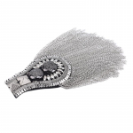 Britų stiliaus sagė mažas kostiumas ant peties dirželis Multi Kutas Rivet Epaulet Epaulette One size