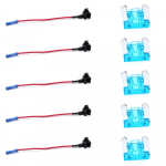 10 vnt 12 V automobilio prijungimo grandinė žemo profilio mini saugiklio čiaupo adapteris mini mentės saugiklių laikiklis su 5 vnt 15 A