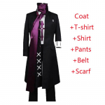 Anime Danganronpa 2 Gundham Tanaka Cosplay Kostiumai Paltukai Kelnės Sarf Uniform 6 vnt Visas komplektas vyrams Helovinas S