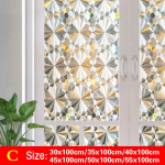 Vandeniui atsparus PVC matinio stiklo langas Privatumo plėvelės lipdukas miegamajam vonios kambariui lipni plėvelė namų dekoravimui 30x100cm