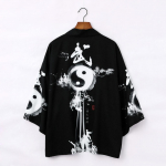 Vasaros vyri&scaron;ki haori megztiniai kimono mar&scaron;kinėliai samurajų japoni&scaron;ki drabužiai chalatai laisva striukė Gatvės apranga M