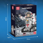 MOLD KING 13136 techninis nuotolinio valdymo pultelis Robotas RC motorizuotas astronautas robotas Statybinės kaladėlės plytos žaislas Kalėdinės dovanos vaikams