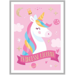 Les Tr&eacute;sors De Lily [A2333] - Toile enfant 'Licorne My Unicorn' rose (Princesse Licorne) - 40x30 cm ry&scaron;kiai rožinė