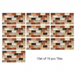 10 vnt.; Klijuoti PVC meno tapetai 10cmX20cmX10pcs