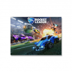 &bdquo;Rocket League&ldquo; žaidimo plakatų kambario dekoravimas vaizdo žaidimas Neoniniai automobilių atspaudai sienų menas &Scaron;iuolaikinis berniuko kambarys Svetainės namų dekoras Drobės tapyba 50X70cm No Frame