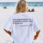 Gerbiamas asmenybe už manęs mar&scaron;kinėliai vyri&scaron;ki/moteri&scaron;ki Harajuku estetiniai raidžių spaudiniai &bdquo;You Are Enough&ldquo; mar&scaron;kinėliai unisex laisvalaikio medvilniniai mar&scaron;kinėliai S balta