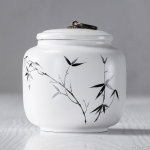 Didelės talpos keraminis indas, ne&scaron;iojamas, sandarus, kelioninis, arbatos indelis, saldainių kavos indas, prieskonių organizatorius, arbatos dėžučių laikymo talpykla F 12X11.5CM