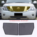 Automobilio nuo vabzdžių oro įleidimo angos apsaugos dangtelis Airin Insert Net Vent Racing Grill filtras, skirtas Nissan Patrol Y62 2017-2025 priedui