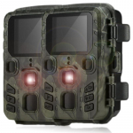 2 pakuočių lauko mini medžioklės kamera 20mp 1080p laukinis takas infraraudonųjų spindulių naktinio matymo lauko judesio aktyvuotas žvalgybos po gaudyklė