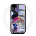 Coque Iphone XR Poursuis Tes R&ecirc;ves M&iacute;a C&aacute;ceres et Juanma Portolesi