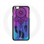 Coque Iphone 5C Attrape r&ecirc;ve violet bleu rose beau sommeil douceur tendresse c&oelig;ur protection indien
