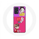 Coque pour Samsung Galaxy A13 4G / A13 4G Lite BTS BT21 Cooky Et Tata Bangtan V Et Jungkook Fanart