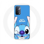 Coque Oppo A93 5G stitch cute ohana stitch bleu front bleu