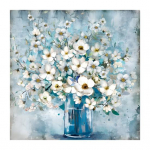 Pilnas grąžtas 5D Kalnų kri&scaron;tolas tapybos rinkinys Ry&scaron;kios spalvos Blizgančios gėlės tema Rankų darbo Kalnų kri&scaron;tolas tapyba Meno amatų ornamentas mėlyna