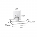 Pakartotinai plaunamas daugkartinis neperforuojamas nerūdijančio plieno servetėlių laikiklis be klijų likučių