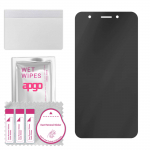 apgo Privacy Matte Hybrid protective glass compatible with Tecno F2 LTE, flexible nano glass, great replacement for tempered glass, scratch-resistant,