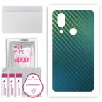apgo Protective Skin Sticker for the back compatible with Sharp Aquos D10, Wrap Film, Foil, Vinyl - Pattern Carbon Chameleon CAKA1